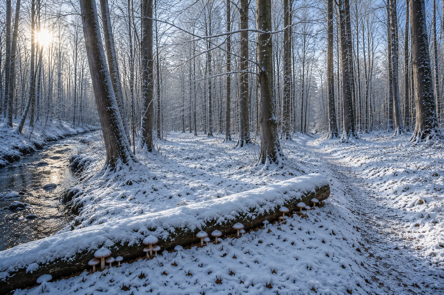 Winterwald, kahl